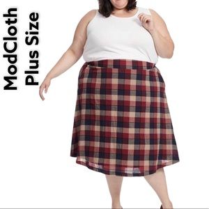 ModCloth Plus Size A Line Skirt Size 1X